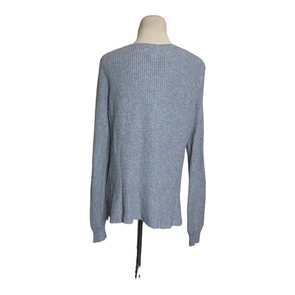 Old Navy long sleeves gray lace up top size Small - Picture 2 of 9